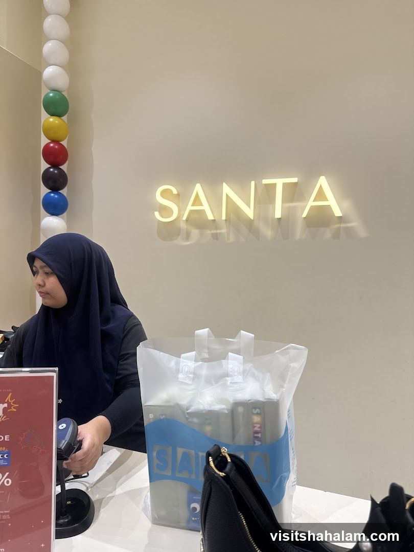 Store Interior with Neon Sign