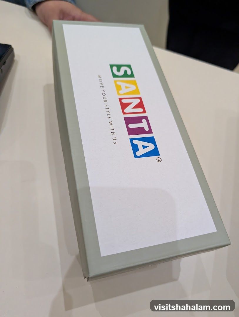 Box with colorful logo