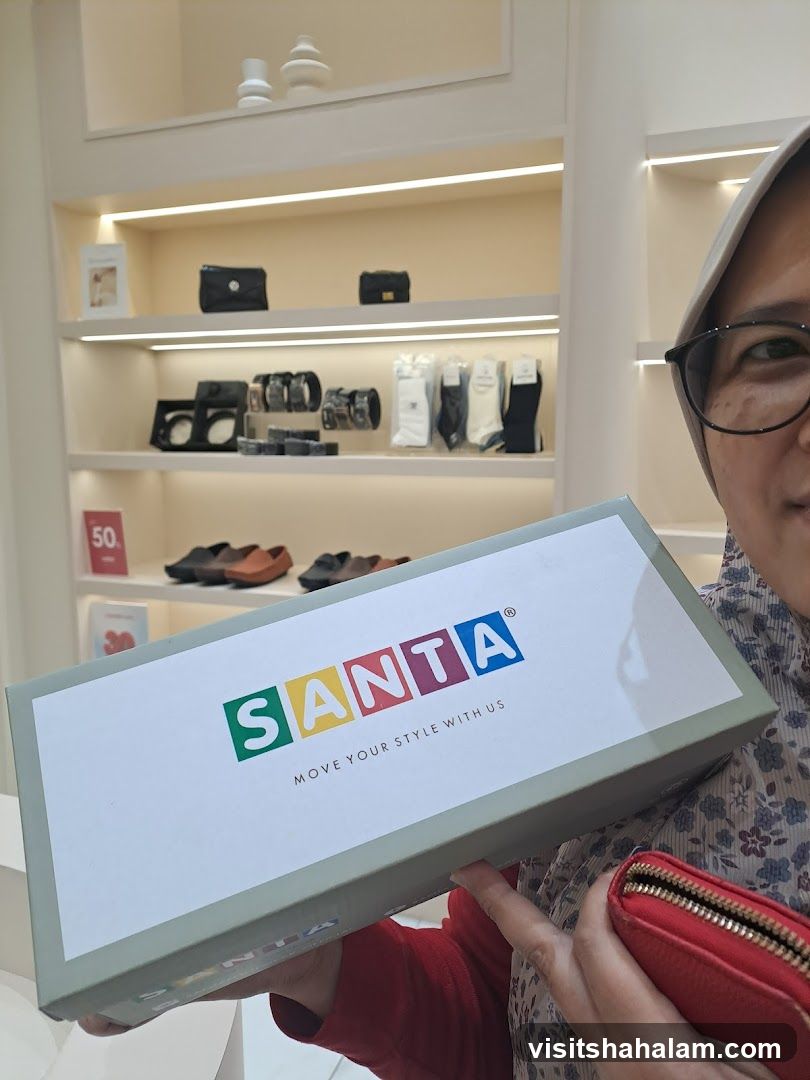 Woman holding a shoe box