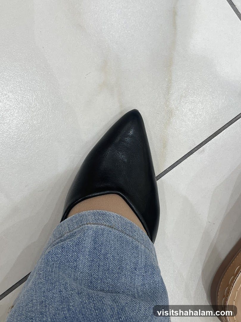 Black Pointed Toe Flats