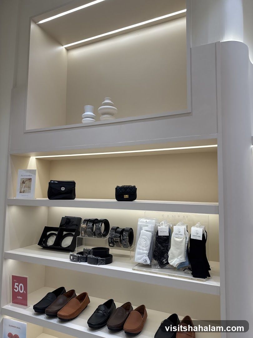 Store Display of Accessories