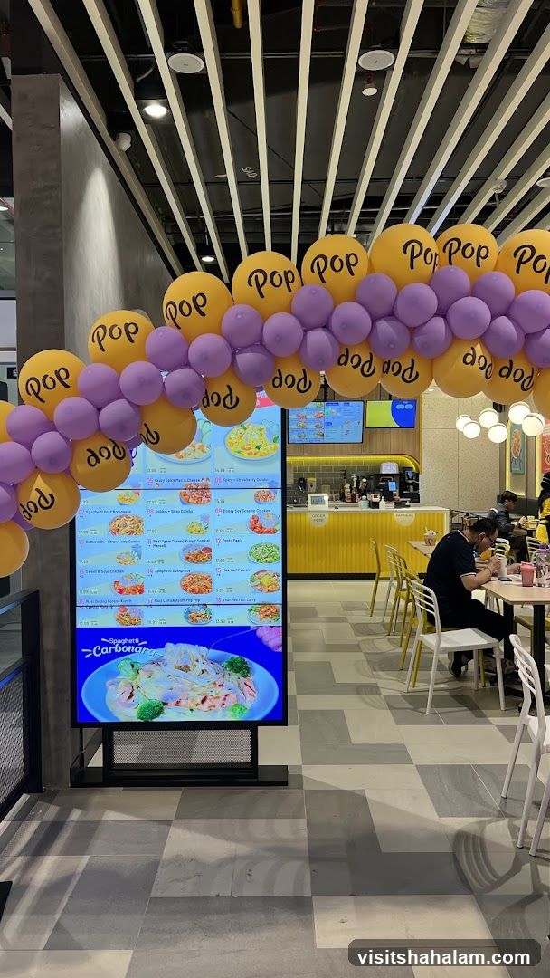 Restaurant Interior with Digital Menu