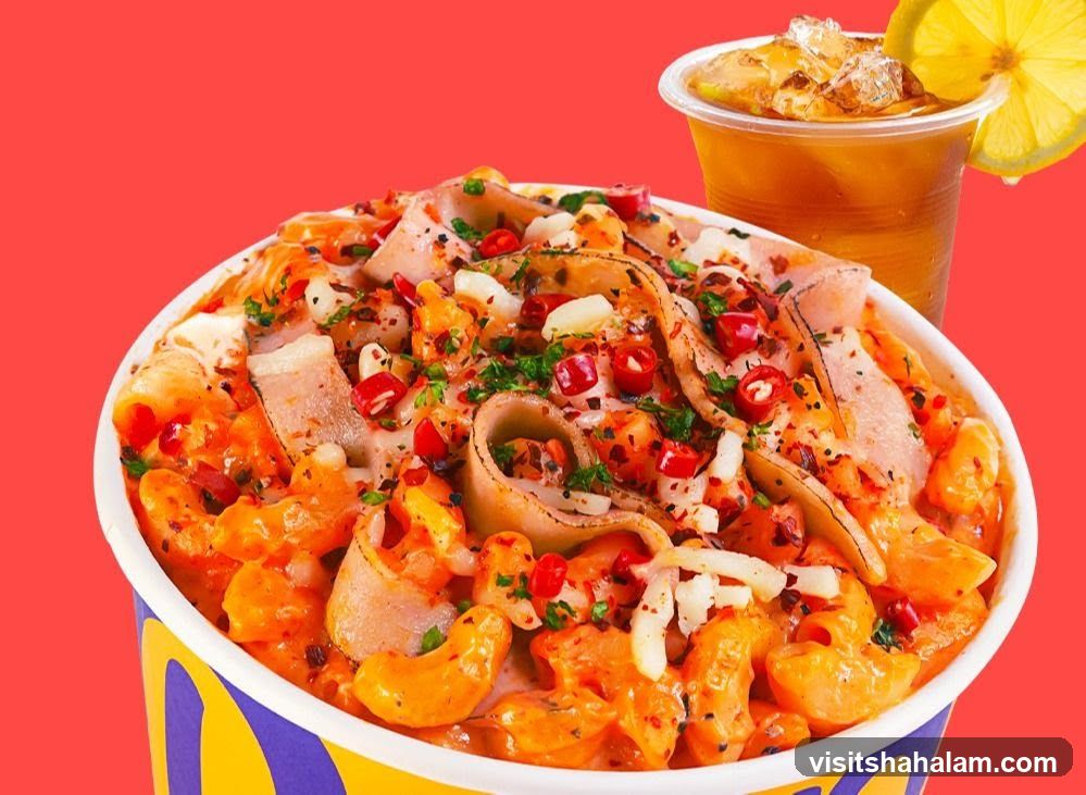 Spicy Macaroni and Cheese with Drink