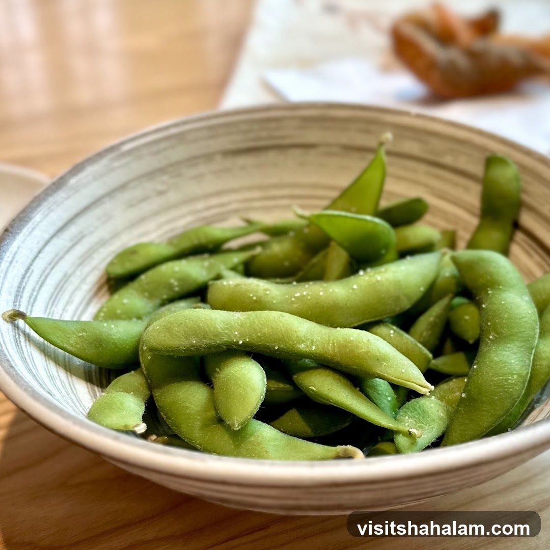 Edamame in a Bowl