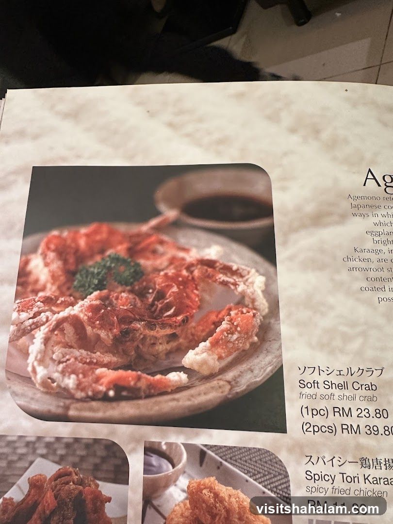 Agemono Menu