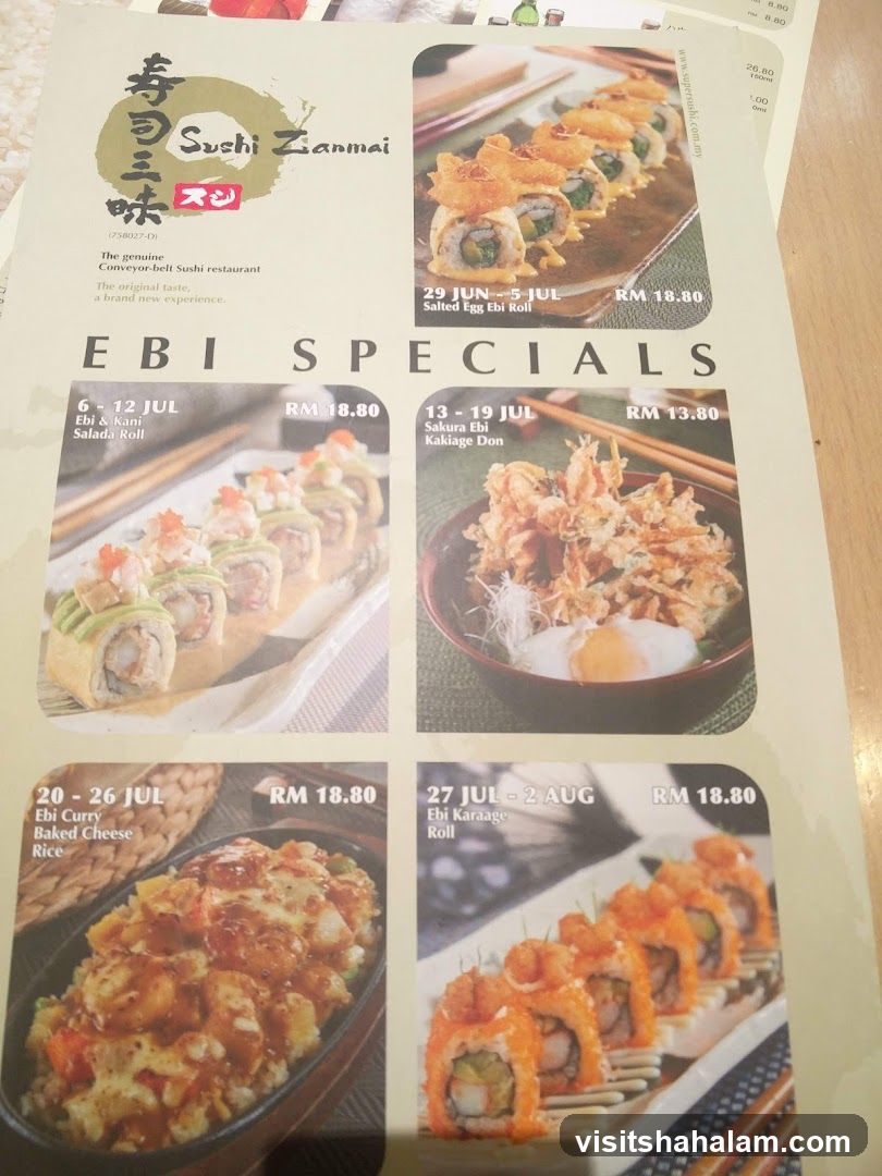 Sushi Zanmai EBI SPECIALS