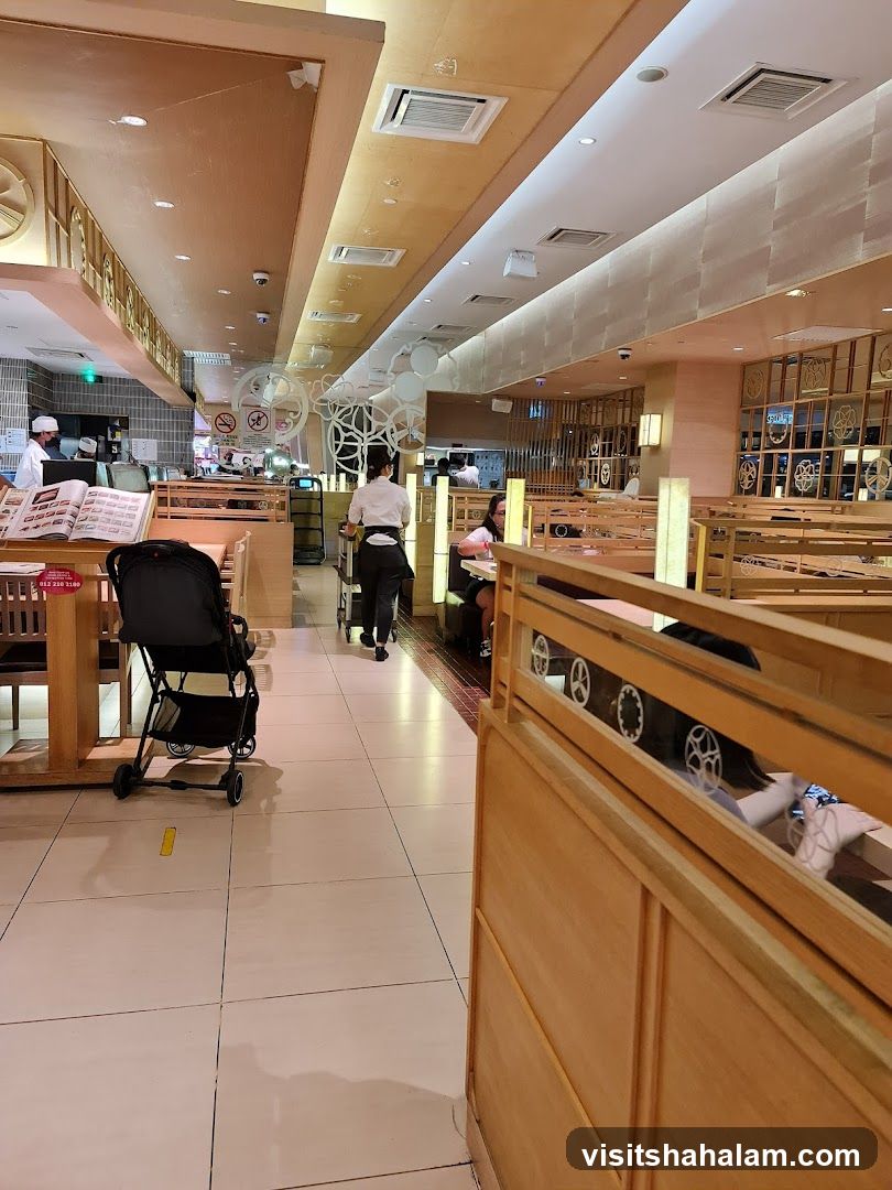 Restaurant Interior with Booth Seating