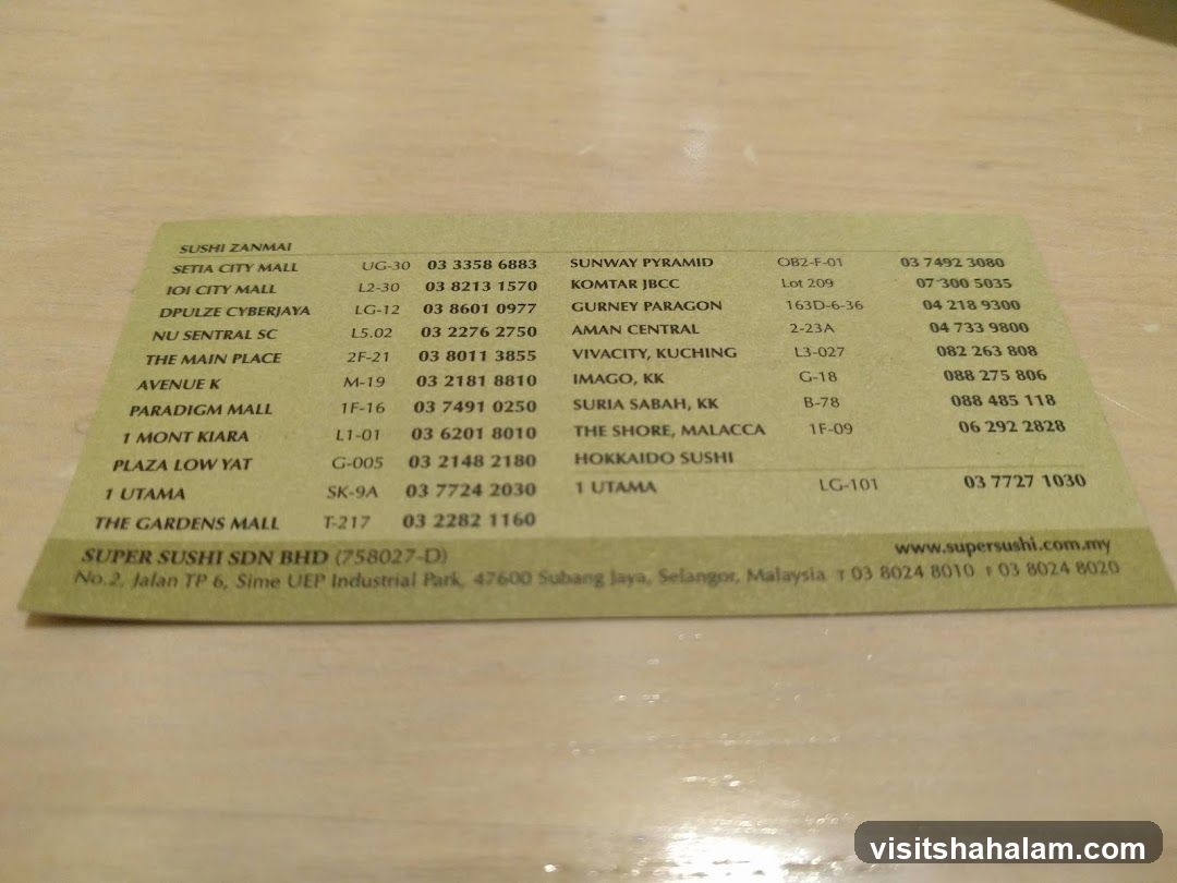 Super Sushi Locations
