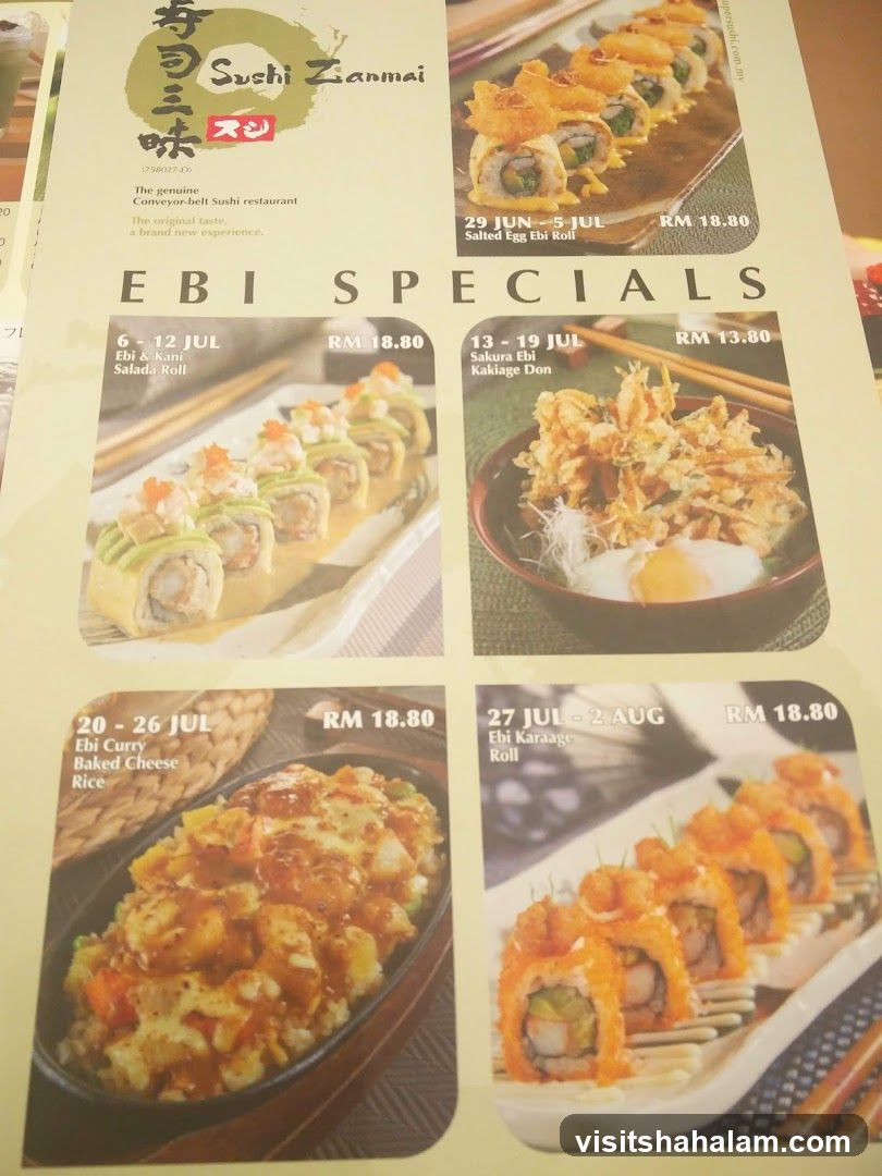 Sushi Zanmai EBI SPECIALS