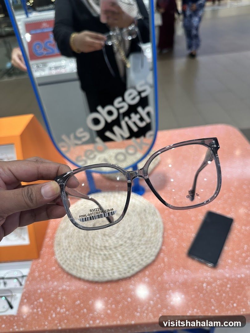Eyeglasses on Display