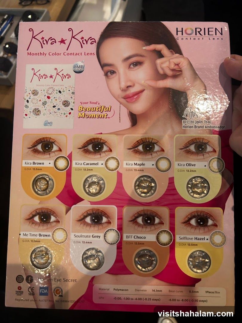 Kira Kiva Monthly Color Contact Lens Packaging