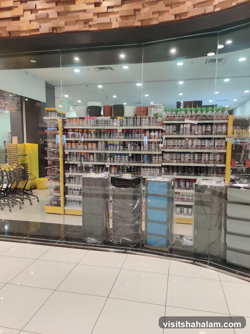 Store Interior with Shelves of Products