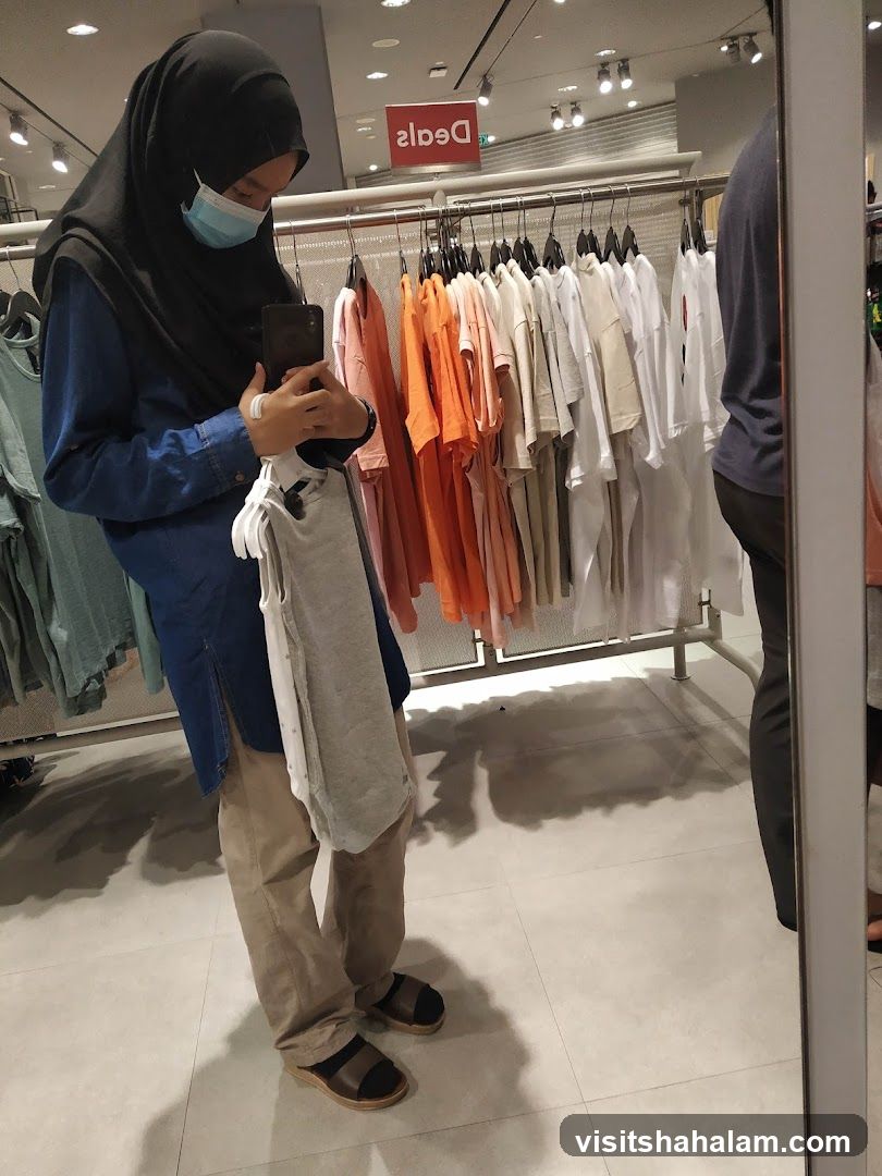 Woman Shopping for Clothes