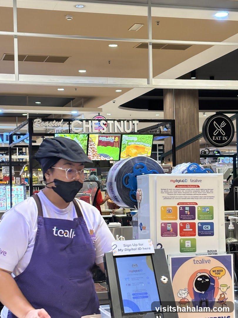 Tealive Staff and Signage