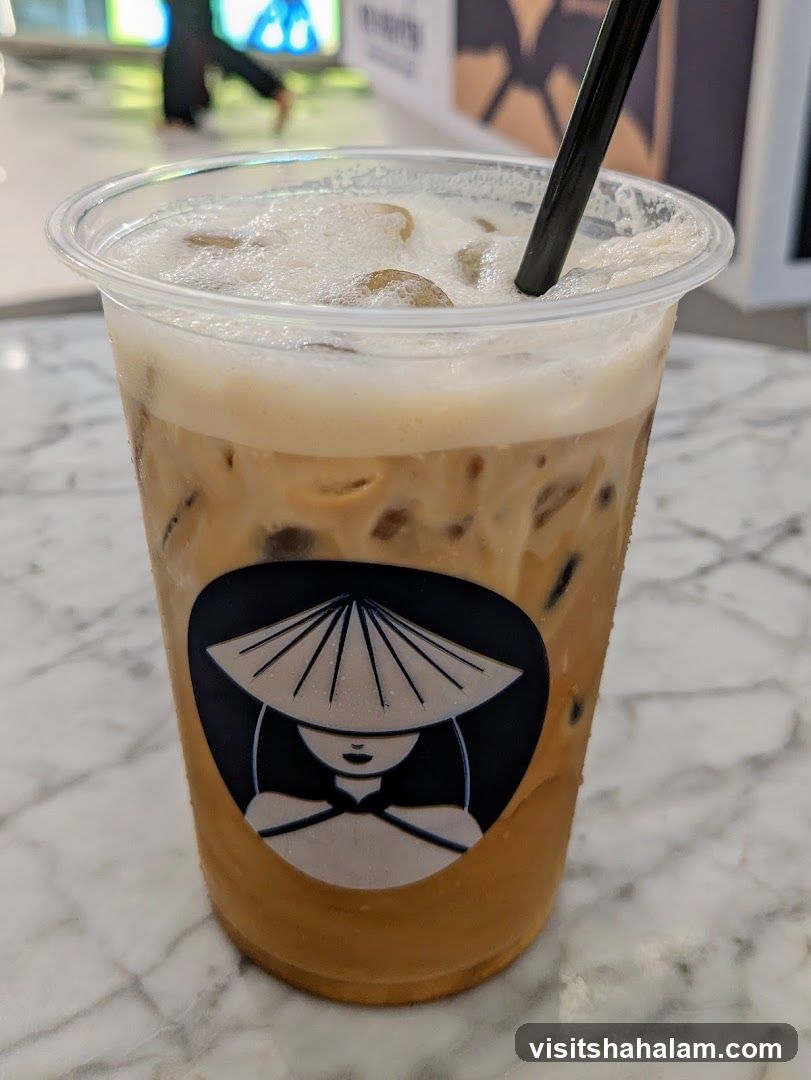 Iced Coffee with Foam