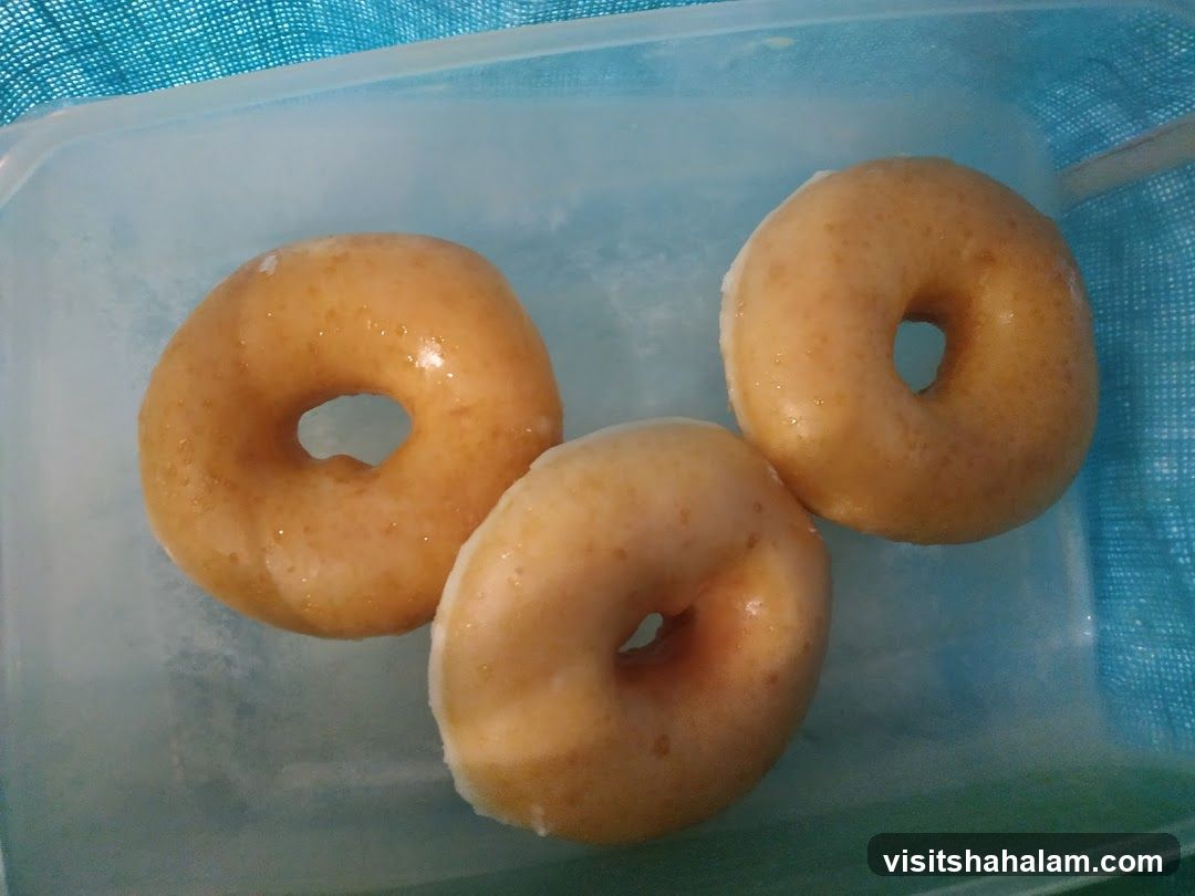 Three Glazed Doughnuts
