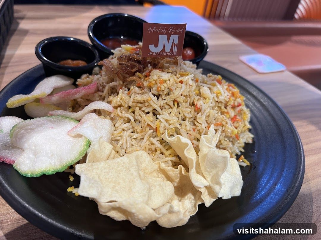 Biryani with Condiments