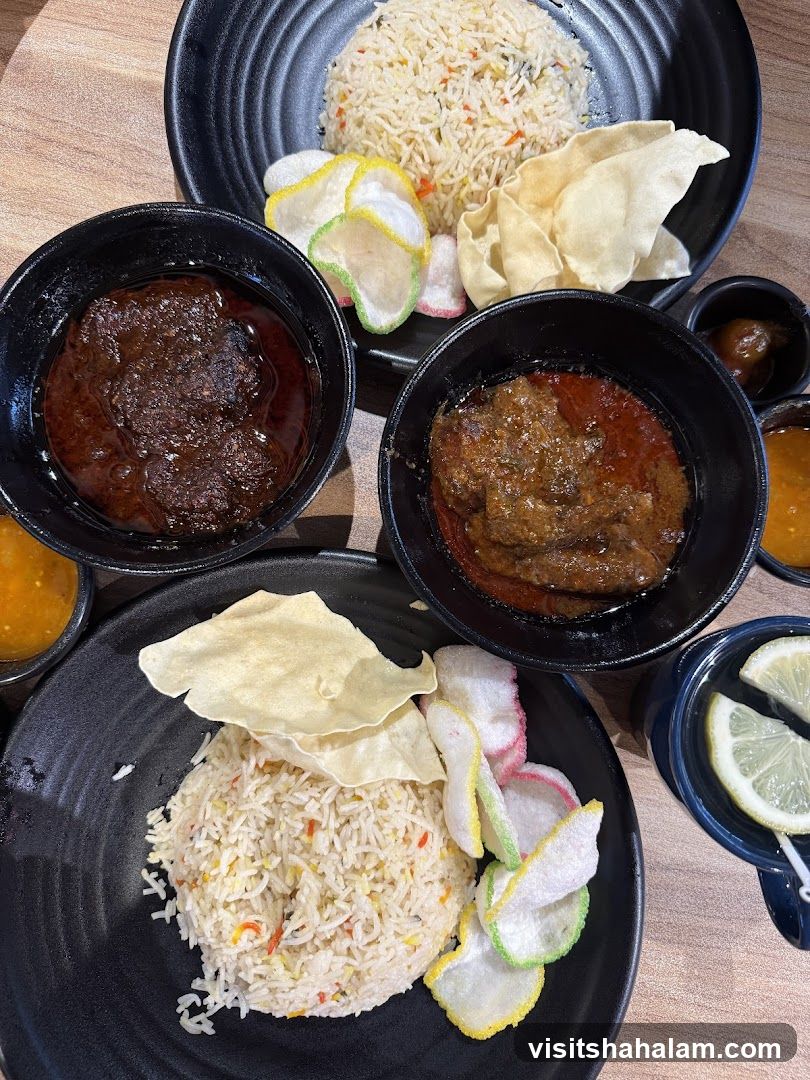 Rice dishes with side dishes