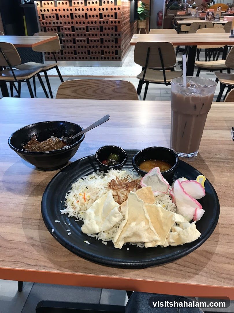 Meal with Rice and Drink