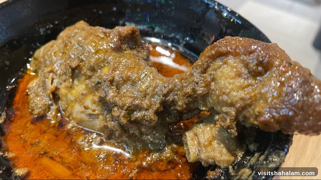 Close-up of Chicken Rendang