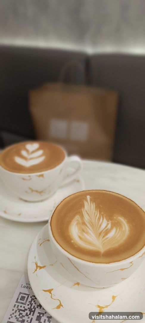 Two Lattes with Latte Art