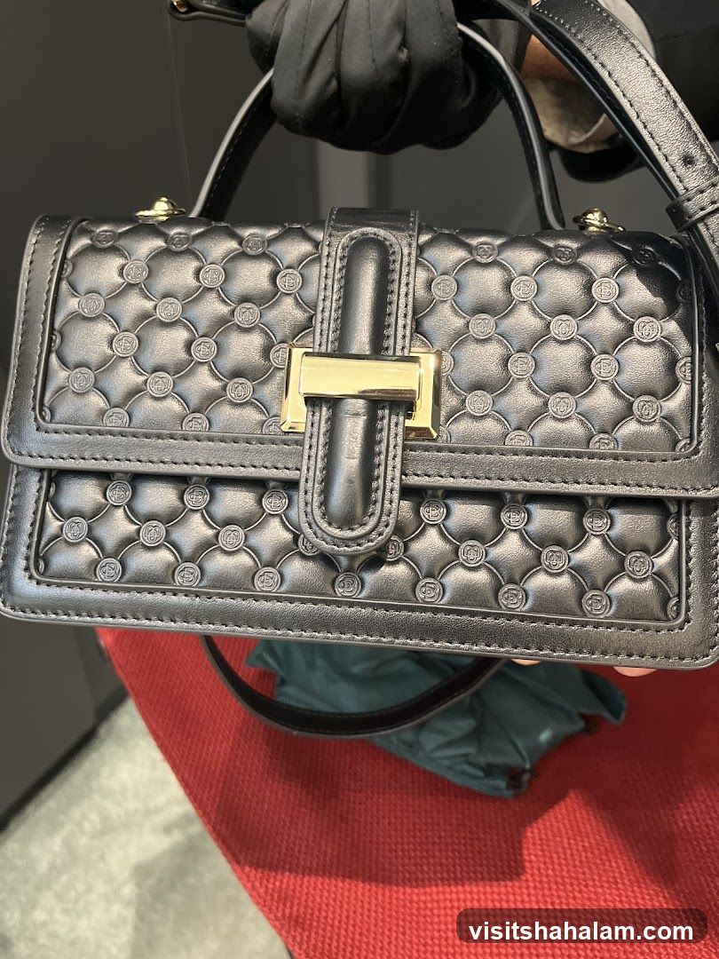 Black Quilted Handbag