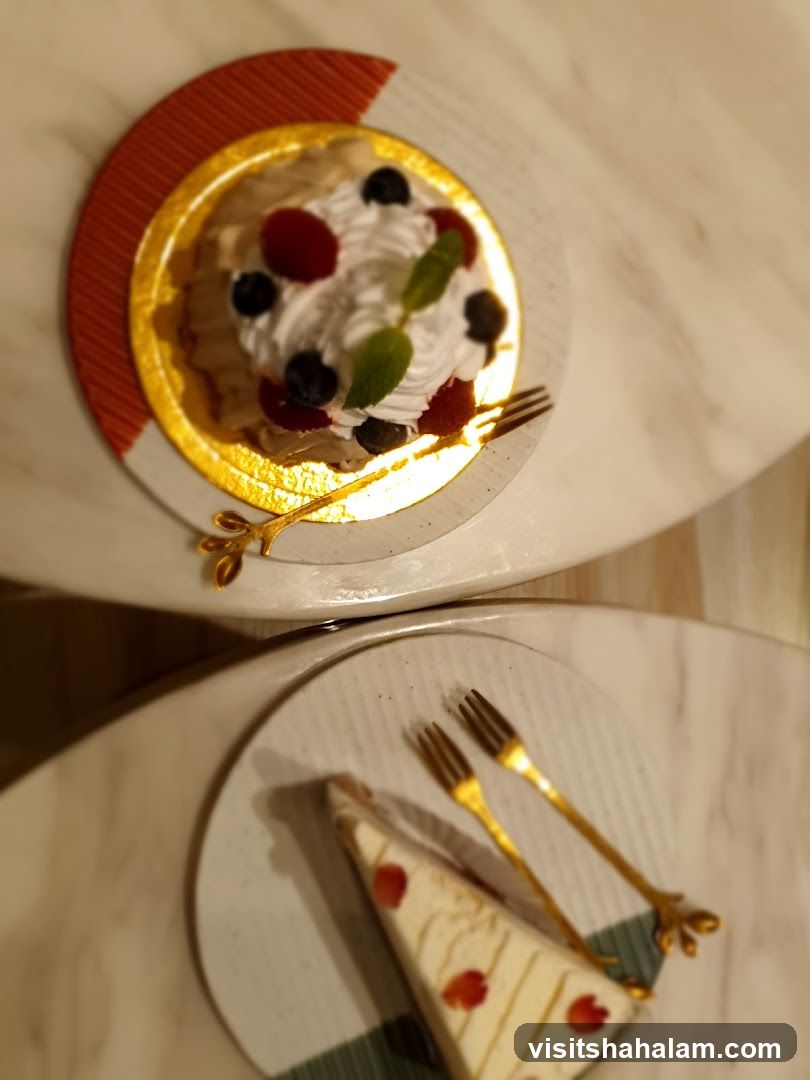 Desserts on Plates