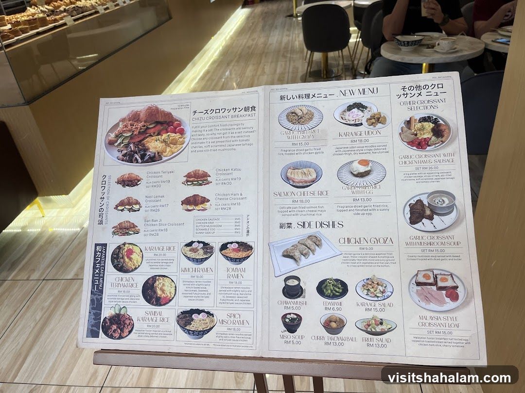 Chizu Croissant Breakfast & New Menu