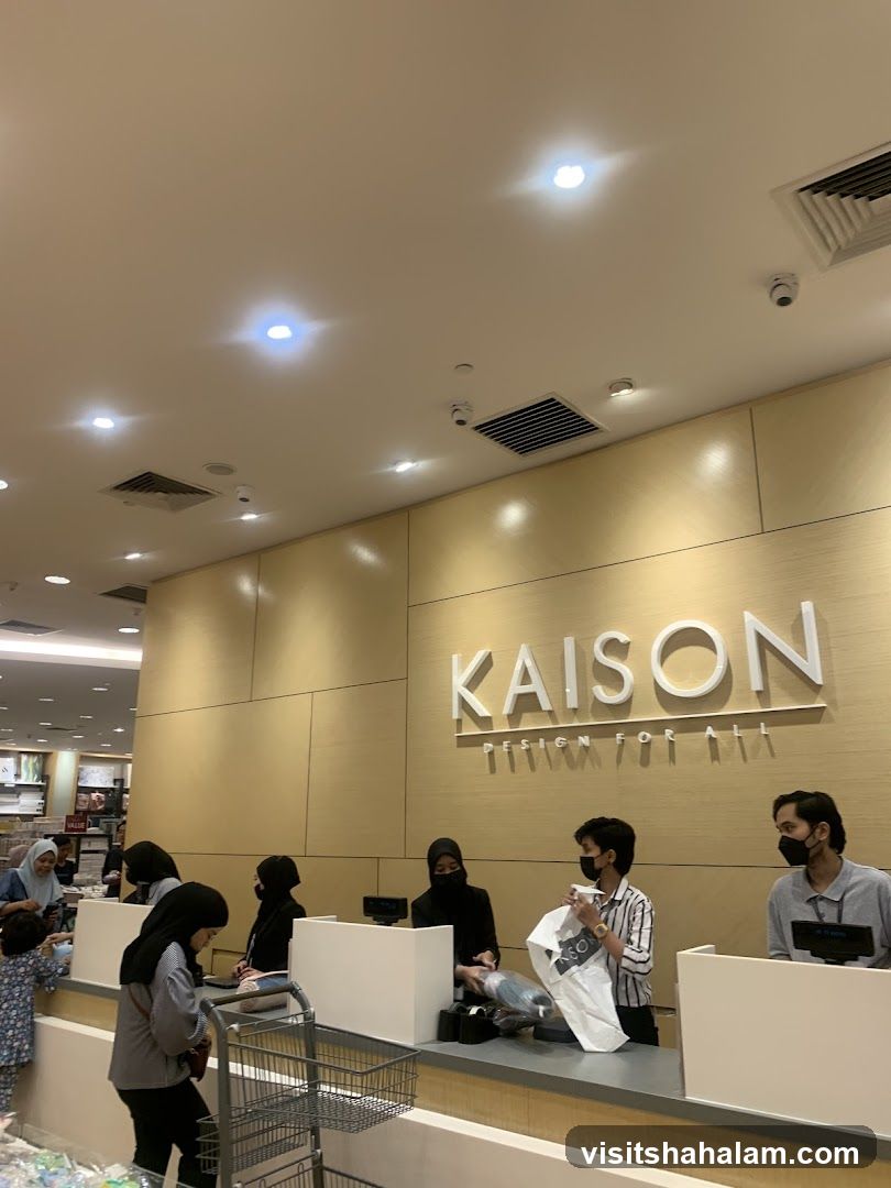 Checkout counters at Kaison