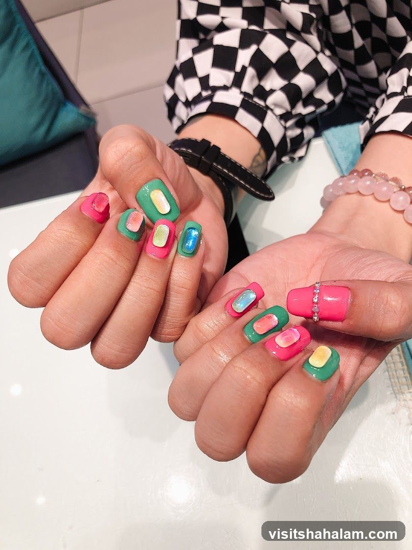 Colorful Abstract Nails