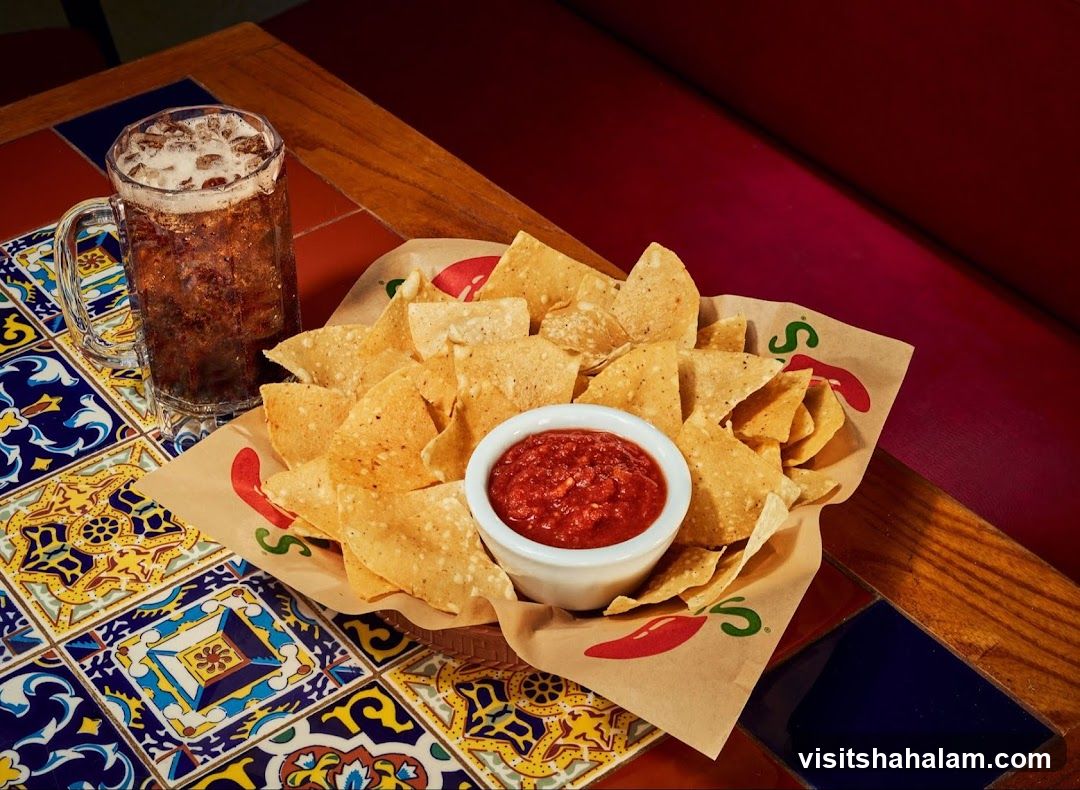 Chips and Salsa with a Drink