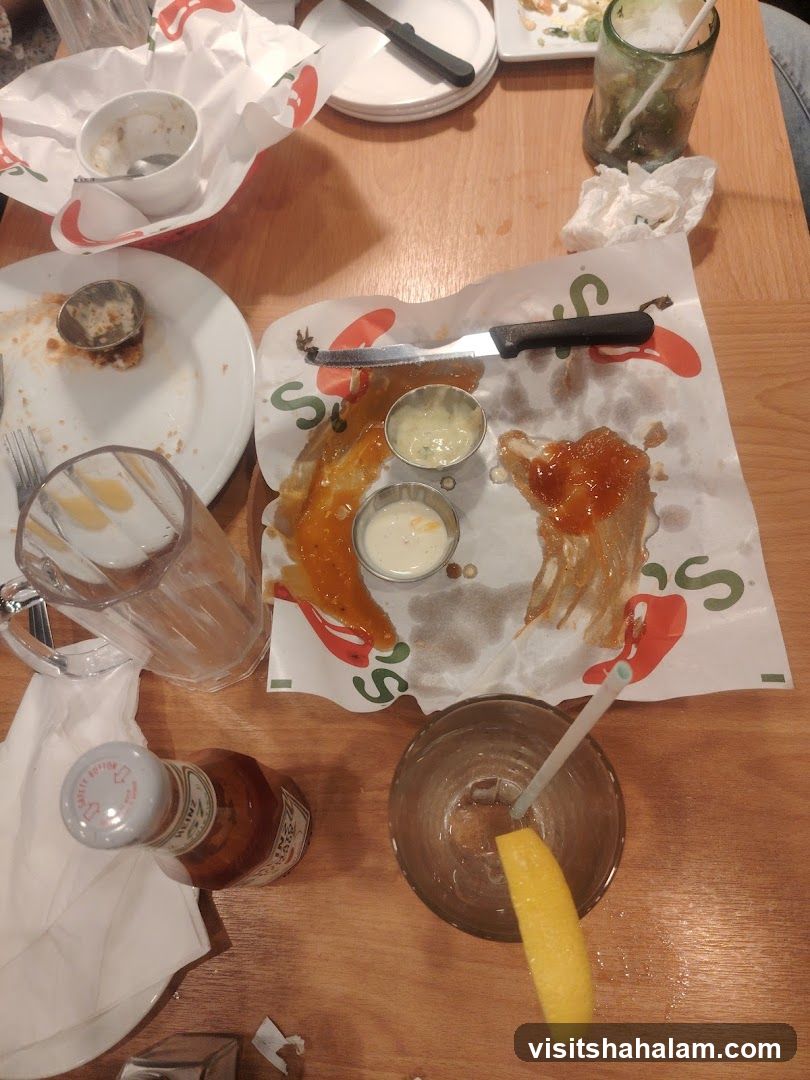 Messy Table After Meal