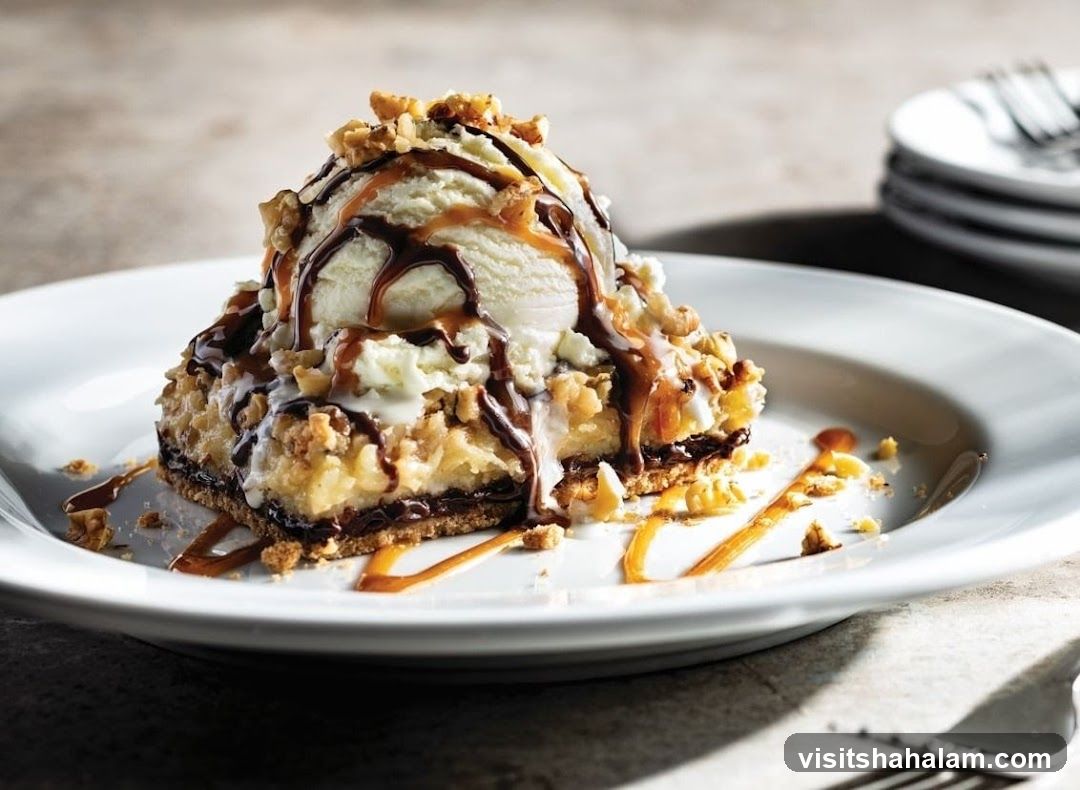 Dessert with Ice Cream and Caramel