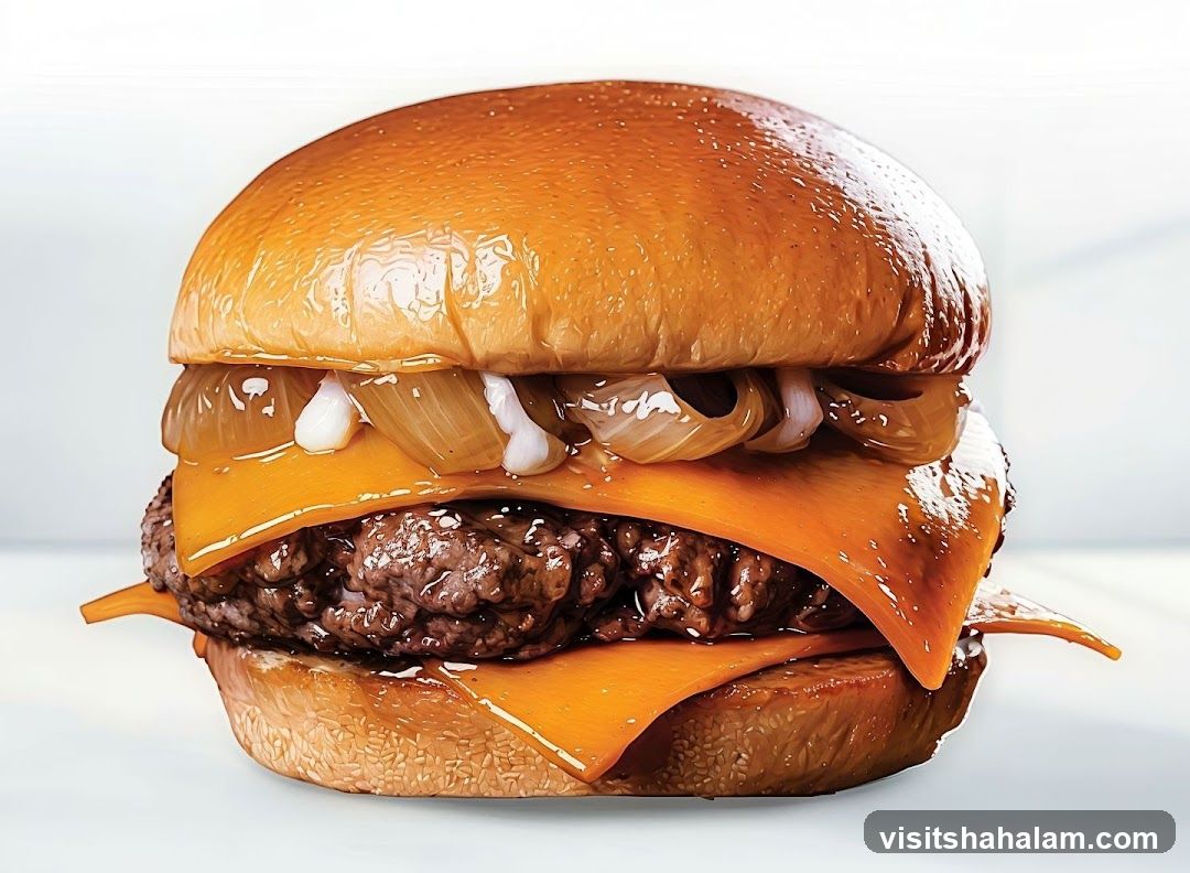 Cheeseburger with Caramelized Onions