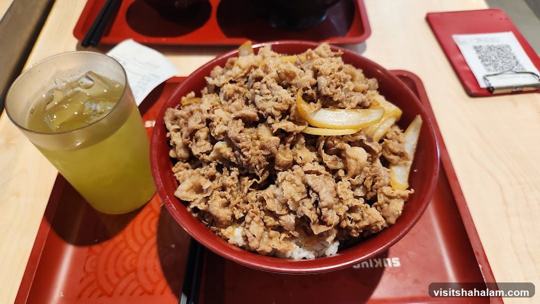 Beef Bowl and Drink