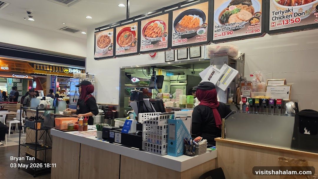 Restaurant Counter with Menu Displays
