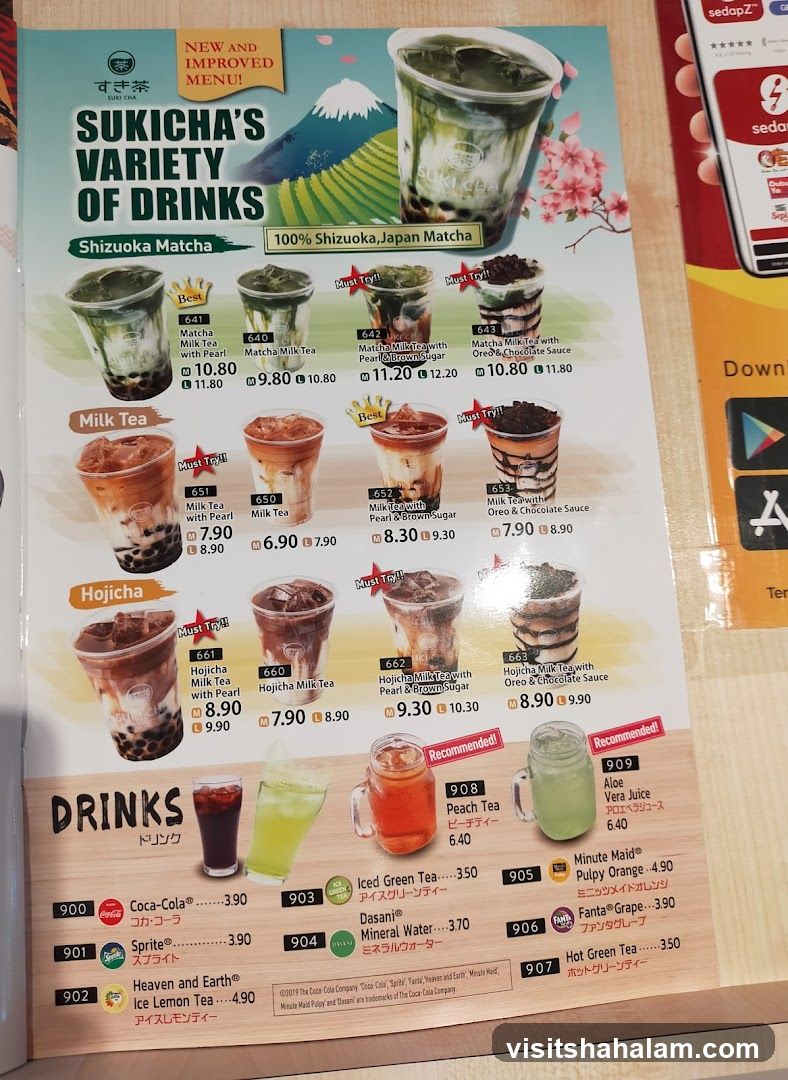 SUKICHA'S VARIETY OF DRINKS