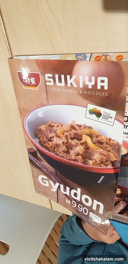 Sukiya Gyudon Menu