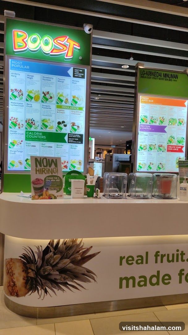 Boost Juice Bar Menu