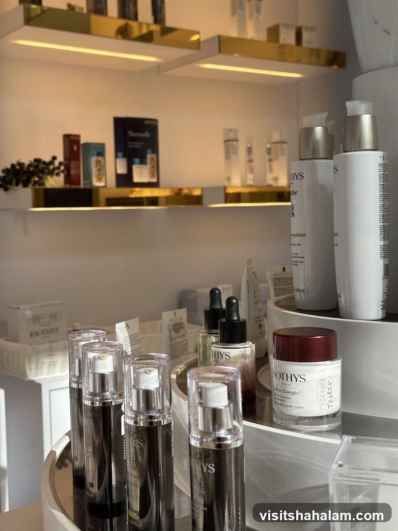 Skincare Products Display