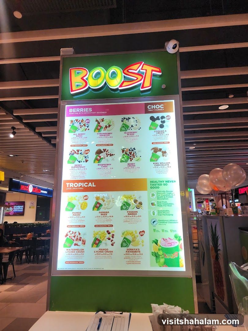 BOOST Menu
