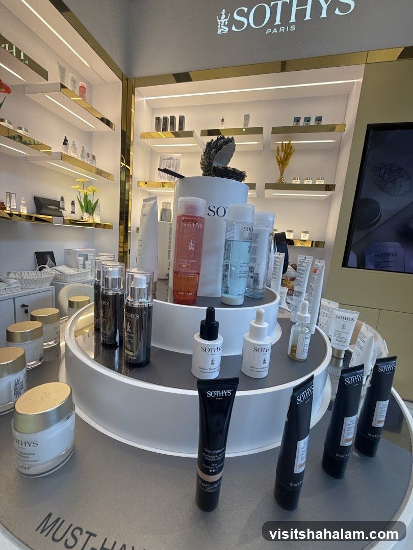Sothys Paris Skincare Display