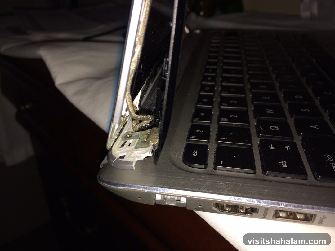 Damaged Laptop Hinge