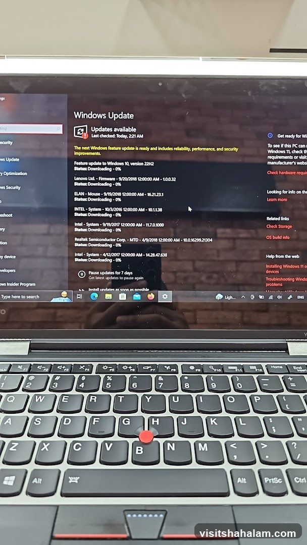 Windows Update Screen