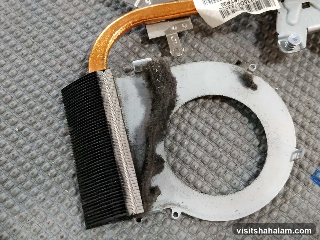 Dusty Computer Fan and Heatsink