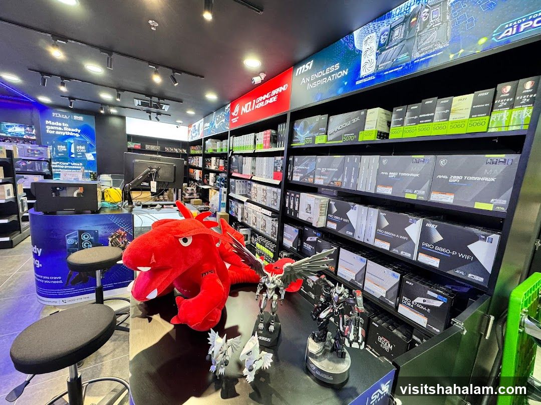 Computer Parts Store Interior