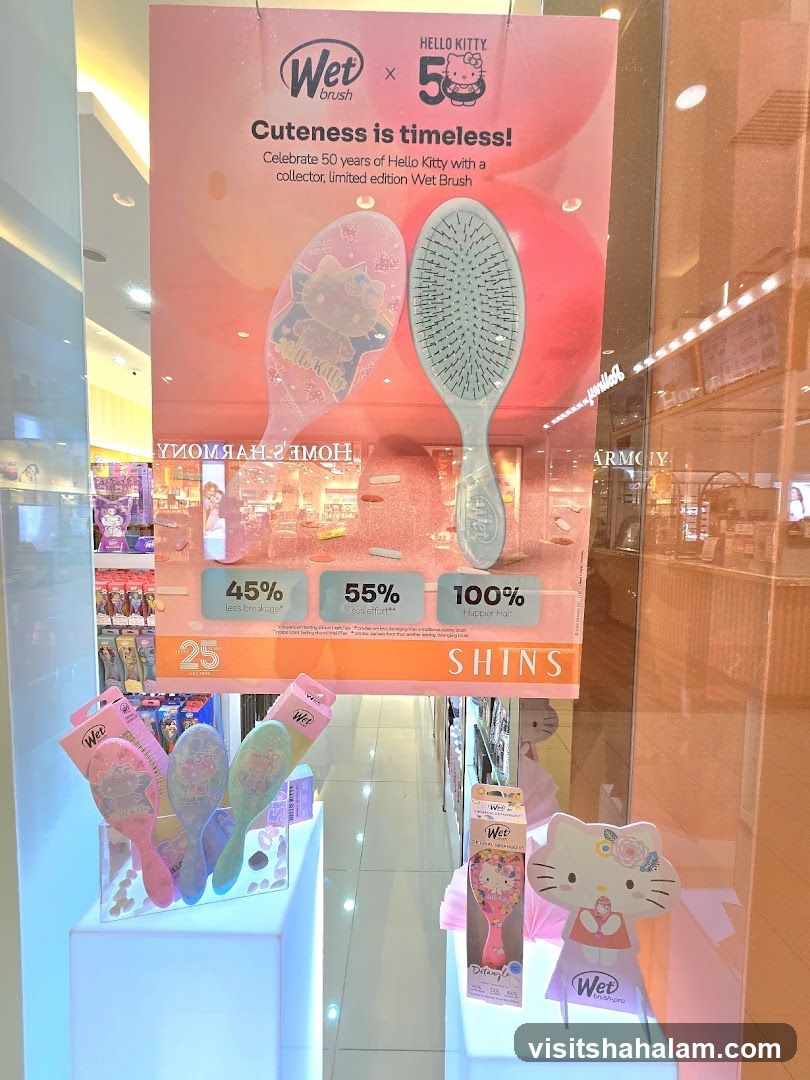 Wet Brush x Hello Kitty 50th Anniversary Display