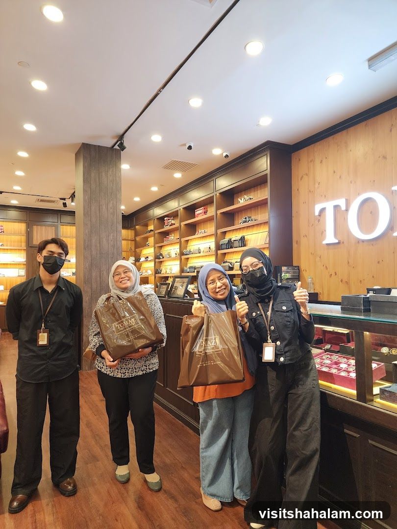 Customers with Shopping Bags