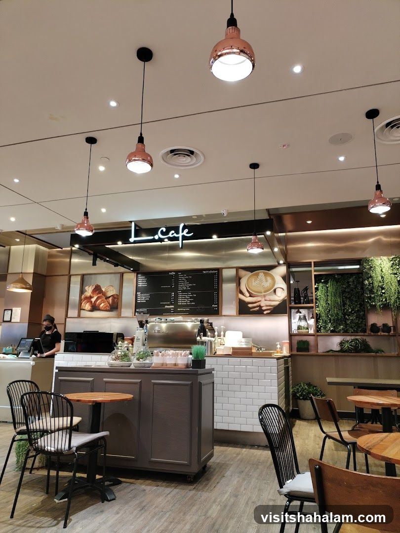 Cafe Interior with Menu