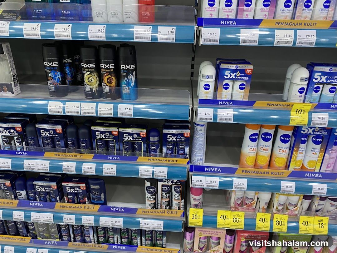 Deodorant and Body Spray Aisle